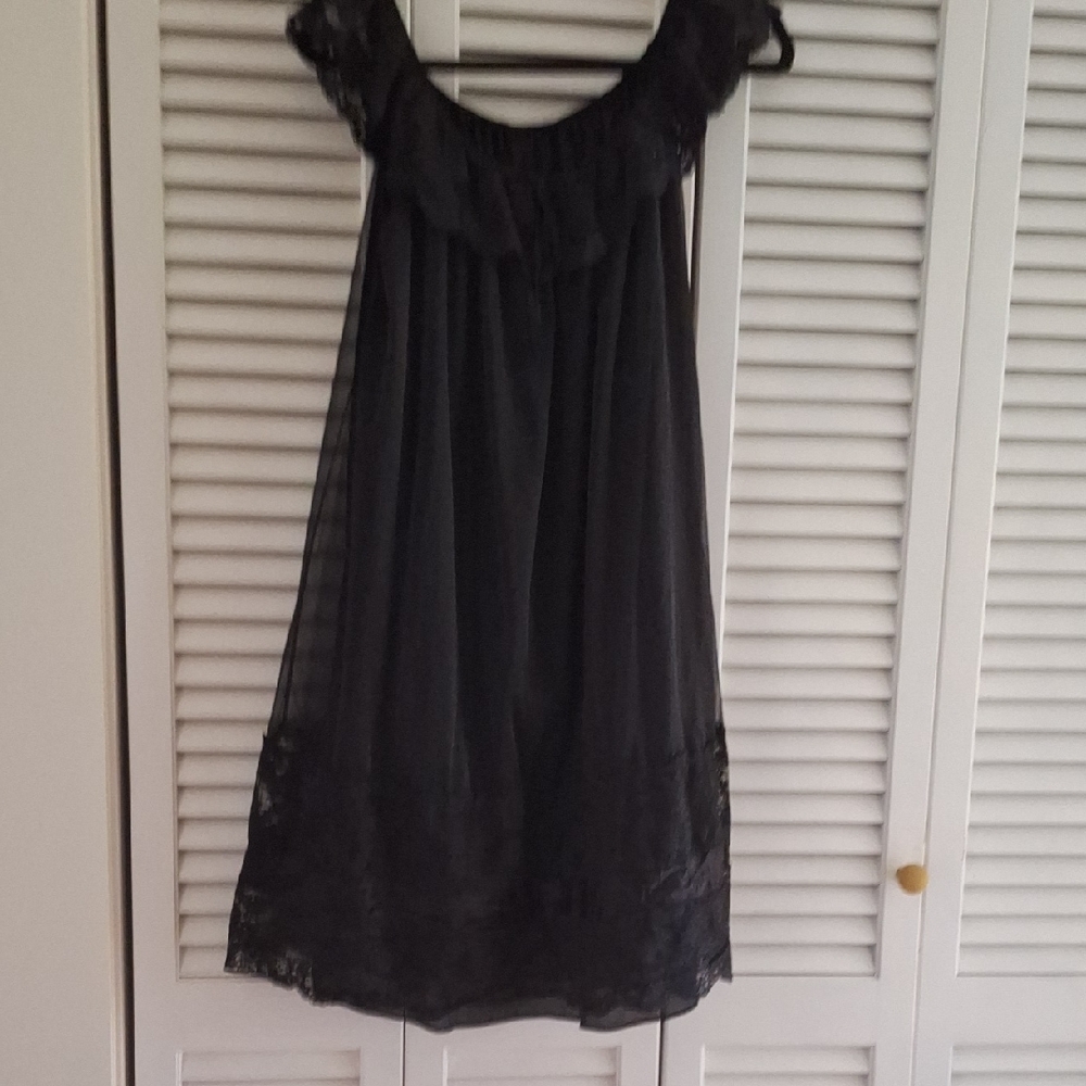 Elegant Black Vintage Nightgown By Jenelle of California